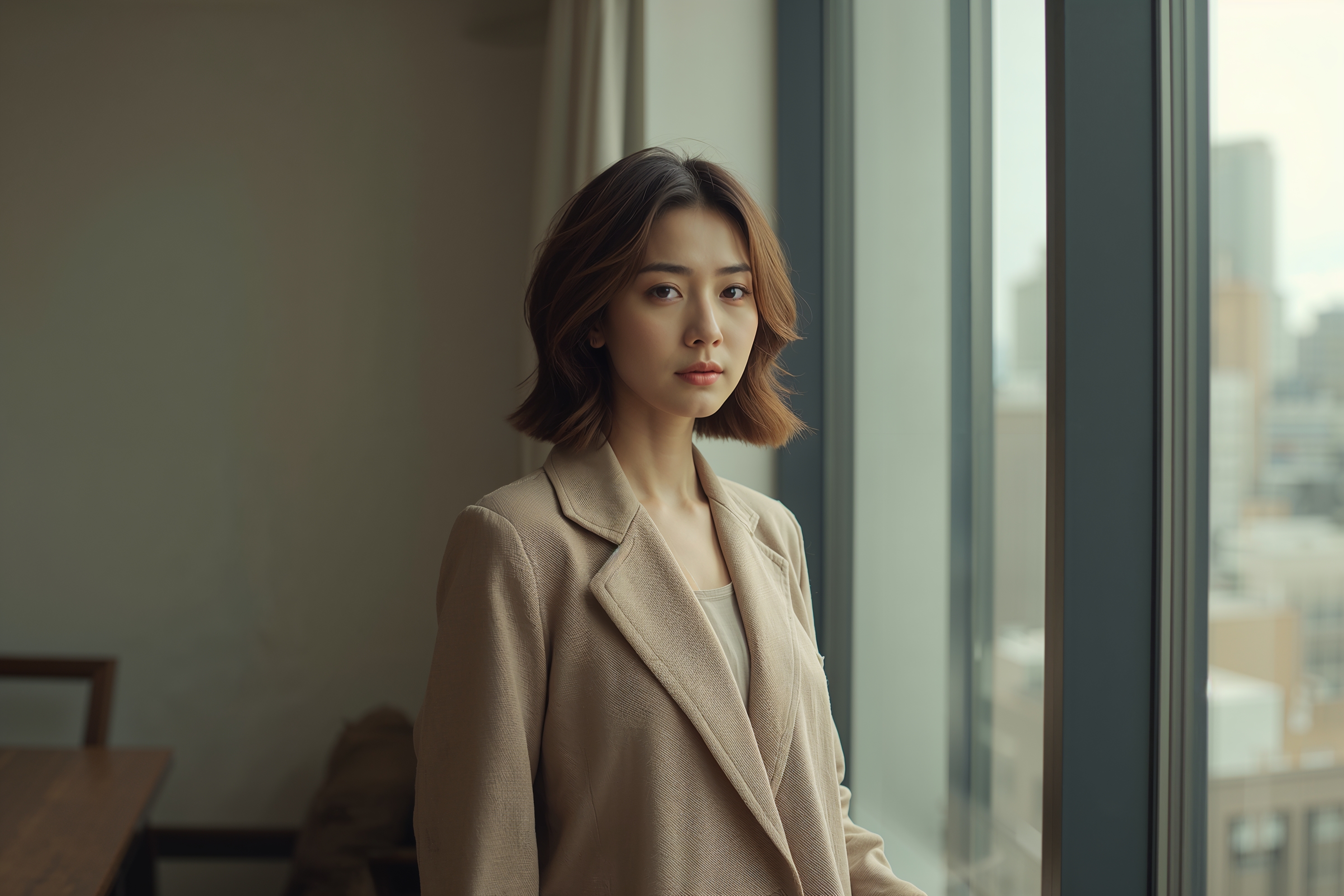 Elegant portrait photograph in soft natural light