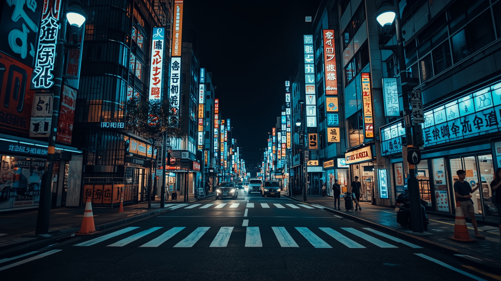 Tokyo night scene
